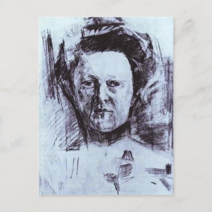 Mikhail Vrubel - Portrait von Valentina Usoltseva Postkarte