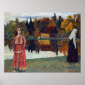 Mikhail Wasilievich Nesterov am See Poster (Vorne)