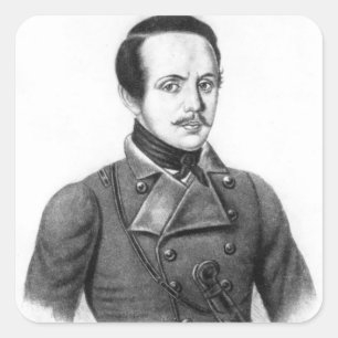 Mikhail Yuryevich Lermontov Quadratischer Aufkleber