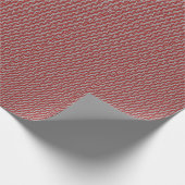 Mikitez rotwhite candycane Christmaspattern Geschenkpapier (Ecke)