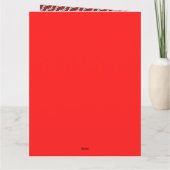 Mikitez rotwhite candycane Christmaspattern Karte (Rückseite)