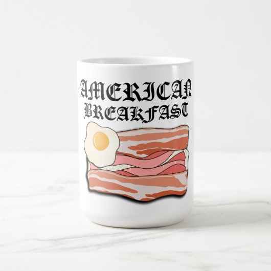 Mikitiez Amerikanisches Frühstücksspeck Eier july  Kaffeetasse (Mittel)