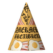 Mikitiez Amerikanisches Frühstücksspeck Eier july  Partyhütchen (Rückseite)