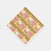 Mikitiez Amerikanisches Frühstücksspeck Eier july Serviette (Ecke)