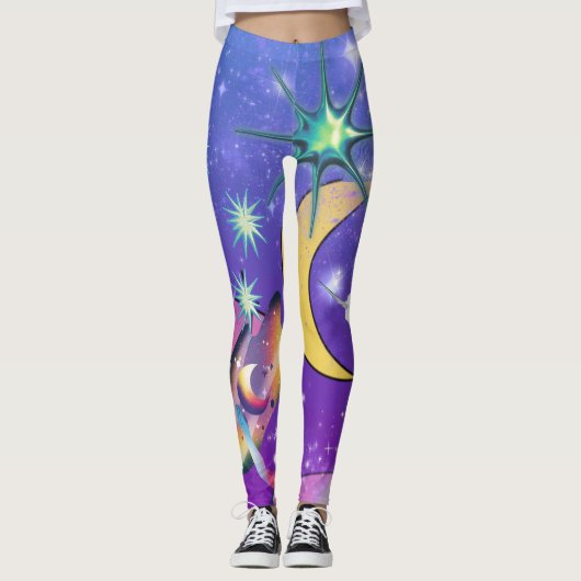 Mikitiez aquarius galaxie Sommerglühbier Leggings (Vorderseite)