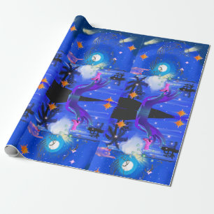 Mikitiez aquarius galaxie Sommerleuchte Geschenkpapier