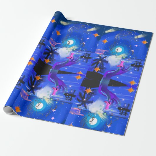 Mikitiez aquarius galaxie Sommerleuchte Geschenkpapier (Ungerollt)