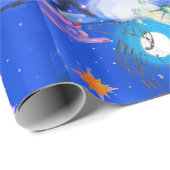 Mikitiez aquarius galaxie Sommerleuchte Geschenkpapier (Rolleneckpunkt)