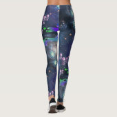 Mikitiez aquarius galaxie Sommerleuchte Leggings (Rückseite)