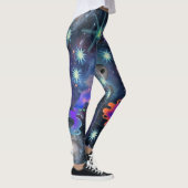 Mikitiez aquarius galaxie Sommerleuchte Leggings (Rechts)