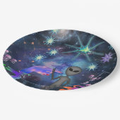 Mikitiez aquarius galaxie Sommerleuchte Pappteller (Schrägansicht)