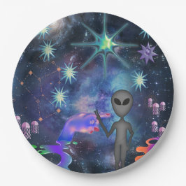 Mikitiez aquarius galaxie Sommerleuchte Pappteller