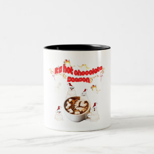 Mikitiez Black Friday Schneemann heiße Schokolade Zweifarbige Tasse