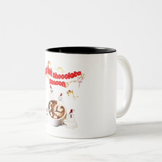 Mikitiez blackfriday snowman hotchocolate red zweifarbige tasse (VorderseiteRechts)