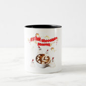 Mikitiez blackfriday snowman hotchocolate red zweifarbige tasse (Mittel)