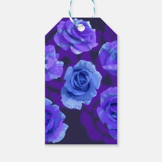 Mikitiez blaue Rose Blume Valentinstag Fantasy Roc Geschenkanhänger (Vorderseite)