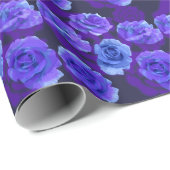 Mikitiez blaue Rose Blume Valentinstag Fantasy Roc Geschenkpapier (Rolleneckpunkt)