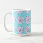 Mikitiez blaues winziges weißes Blume Muster Kaffeetasse (Links)