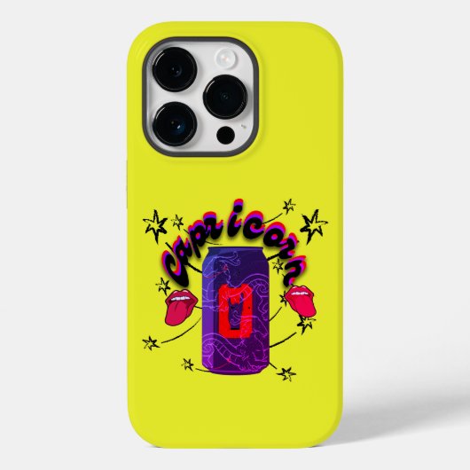 Mikitiez capricorn devil rockstar Saturn Case-Mate iPhone Hülle (Rückseite)