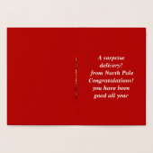 Mikitiez Christmaseve Northpole expressmail Folienkarte (Innenseite)