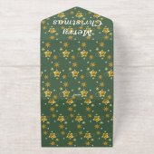 Mikitiez Christmasnoel angle gift star All-in-One-Einladung (Außenseite)