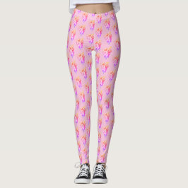 Mikitiez cupid valentine Winkel Regenbogen Liebe v Leggings