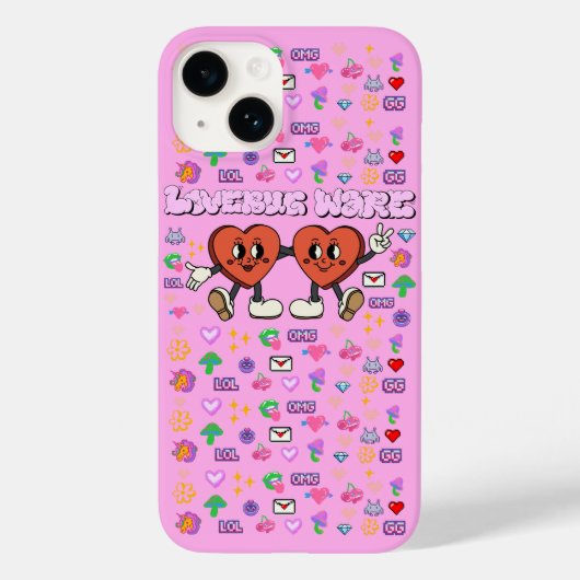 Mikitiez Custom Valentine lustige Lovebug Software Case-Mate iPhone Hülle (Rückseite)
