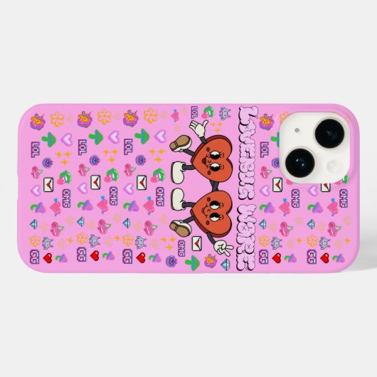 Mikitiez Custom Valentine lustige Lovebug Software Case-Mate iPhone Hülle (Rückseite (Horizontal))
