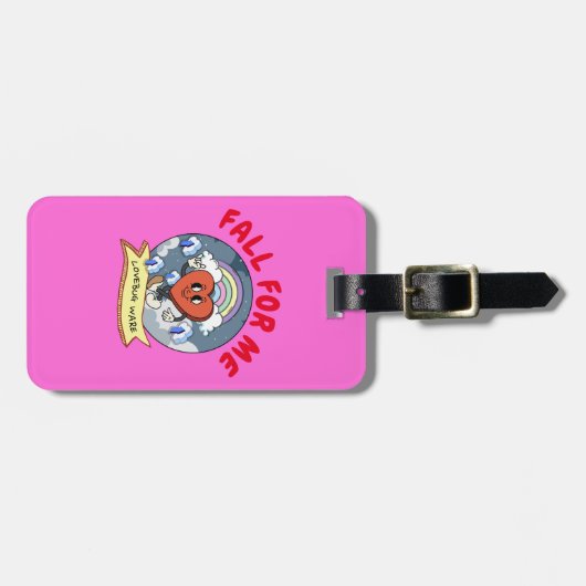 Mikitiez Custom Valentine lustige Lovebug Software Gepäckanhänger (Vorderseite horizontal)