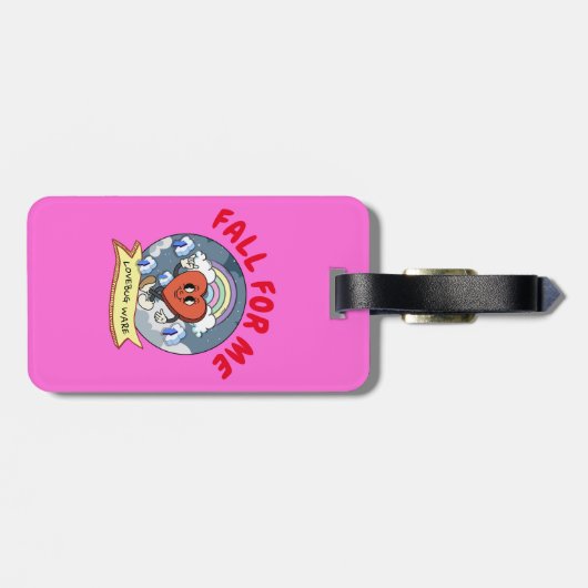 Mikitiez Custom Valentine lustige Lovebug Software Gepäckanhänger (Rückseite horizontal)