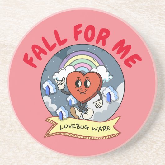 Mikitiez Custom Valentine lustige Lovebug Software Getränkeuntersetzer (Vorne)