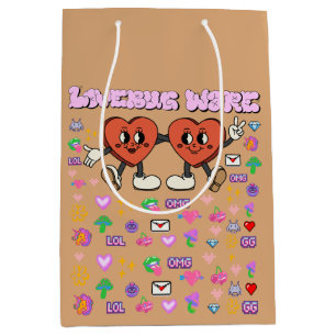 Mikitiez Custom Valentine lustige Lovebug Software Mittlere Geschenktüte