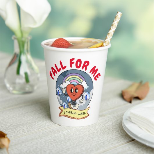 Mikitiez Custom Valentine lustige Lovebug Software Pappbecher (In Situ)