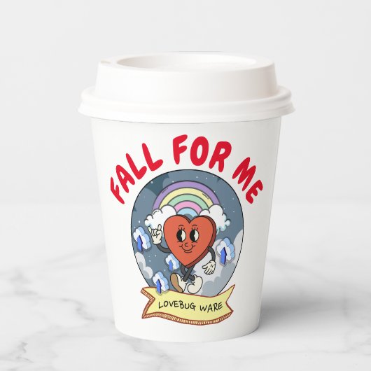 Mikitiez Custom Valentine lustige Lovebug Software Pappbecher (Rückseite)