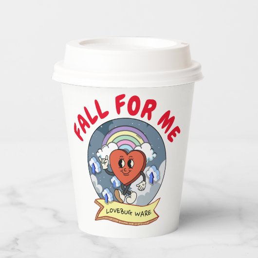 Mikitiez Custom Valentine lustige Lovebug Software Pappbecher (Vorderseite)