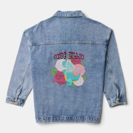 Mikitiez Dinosaurier Braut Hochzeitskommando Jeansjacke