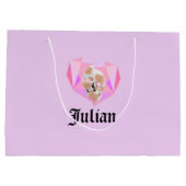 Mikitiez dreamer Schädel Tätowierung Regenbogenstr Große Geschenktüte (Rückseite)