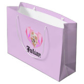 Mikitiez dreamer Schädel Tätowierung Regenbogenstr Große Geschenktüte (Rückseite Schrägansicht)