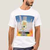Mikitiez dreamer Schädel tatto Regenbogen Rose Str T-Shirt (Vorderseite)