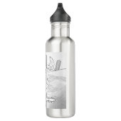 Mikitiez dreamer Schädel Tatto Regenbogen Rosen Ge Edelstahlflasche (Rechts)