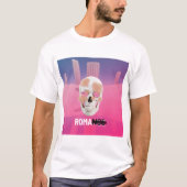 Mikitiez dreamer Schädel Tatto Regenbogen Rosen Ge T-Shirt (Vorderseite)