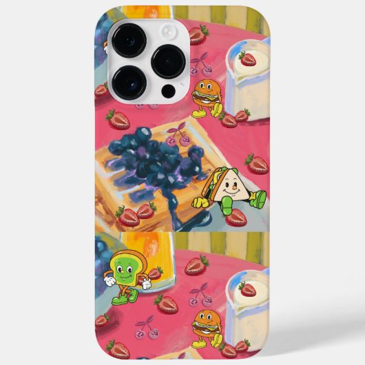 Mikitiez Erdbeere yogerry usaflag Hammerobst Case-Mate iPhone Hülle (Rückseite)