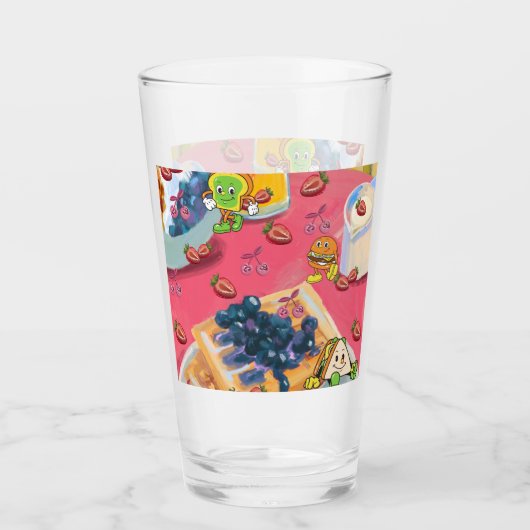 Mikitiez Erdbeere yogerry usaflag Hammerobst Glas (Vorderseite)