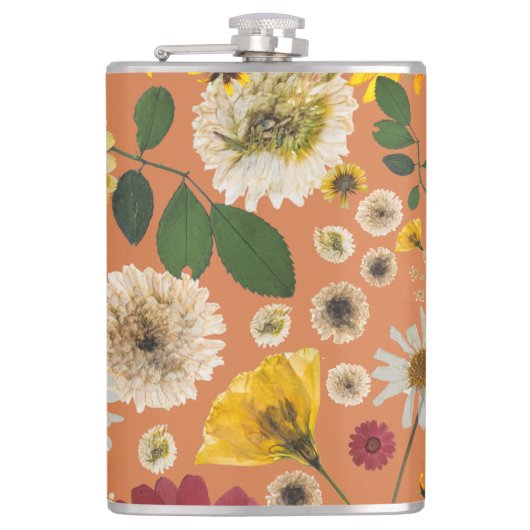 Mikitiez Erdday Natur Selflove Rose Blume Flachmann (Vorderseite)