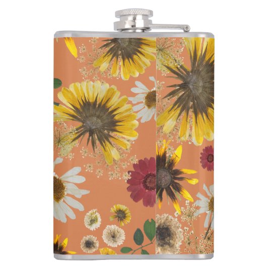 Mikitiez Erdday Natur Selflove Rose Blume Flachmann (Rückseite)