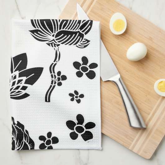 Mikitiez Erdday Natur Selflove Rose Blume Geschirrtuch (Viertel Falte)