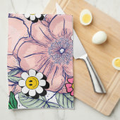 Mikitiez Erdday Natur Selflove Rose Blume Geschirrtuch (Viertel Falte)