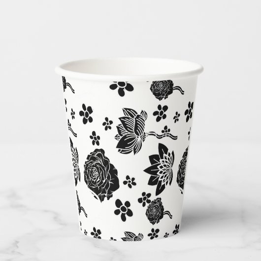 Mikitiez Erdday Natur Selflove Rose Blume Pappbecher (Vorderseite)