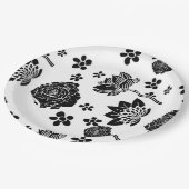 Mikitiez Erdday Natur Selflove Rose Blume Pappteller (Schrägansicht)