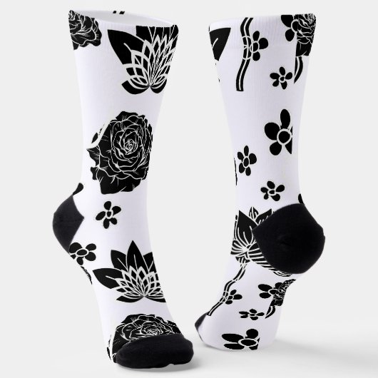 Mikitiez Erdday Natur Selflove Rose Blume Socken (Gewinkelt)